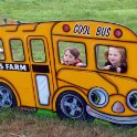 Amber and Nick on the school bus